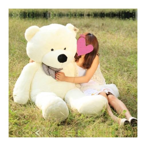 MaoGoLan 39'' Soft 100% Pp Cotton Toy Giant 100cm Big Cute White Plush Teddy Bear Huge by Lanna Siam - Image 4