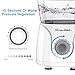 Water Dental Flosser 600ml Capacity IPX7 Waterproof Oral Irrigator FDA Approved 10 Levels Adjustable with 7 Jet Tips Professional Portable for Braces and Teeth