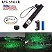 Hench 2 Pack Tactical Green Hunting Rifle Scope Sight Laser Pen, Demo Remote Pen Pointer Projector Travel Outdoor Flashlight, LED Interactive Baton Funny Laser Toy