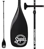 Super Paddles Carbon Fiber 3-Piece Adjustable Stand Up Paddle Carbon Fiber Series
