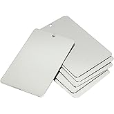 StayMax Metal Engraving Blank Stamping Blanks Stainless Steel Blank 10 Pack 3.3 * 2.1 Inch