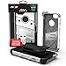 ZIZO Bolt Series iPhone 8 Case Military Grade Drop Tested with Tempered Glass Screen Protector, Holster iPhone 7 case White Gray