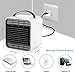 JYSW Air Conditioner Fan, Personal Portable Mini Air Cooler Fan USB Personal Air Space Cooler Fan with 3 Speeds and Night Light, for Home Room Office Outdoorsï¼ˆSizeï¼š4.7 5 5.1 inches