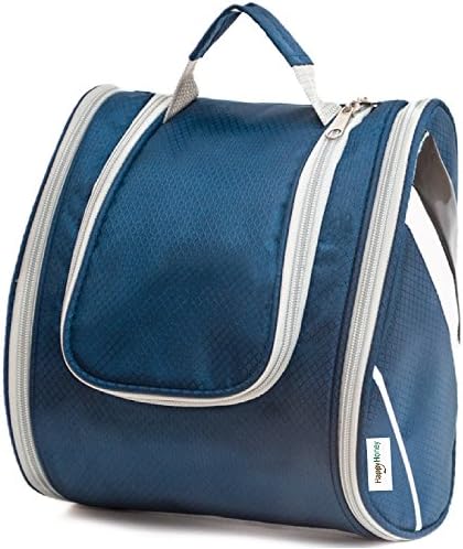 Large Makeup Travel Bag/ Hanging Toiletry Organizer/ Water Resistant With Sturdy Mesh And Elastic Pockets- Large Capacity- Best for Men, Women- Multiple Compartments, Luggage-Friendly Toiletries Case