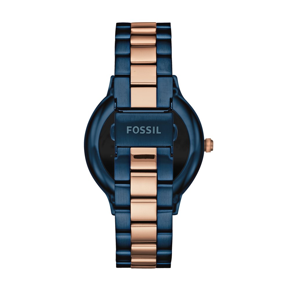 fossil venture black dial smart watch