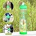 Easy Clean 32 Oz Straw Water Bottle, Eco friendly Measurement Markings Water Bottle Time Marker, Leak Proof BPA Free Fruit Infuser Green Bottle Oz Tracker, Office 1 Liter Gym Bottle Reminder to Drink