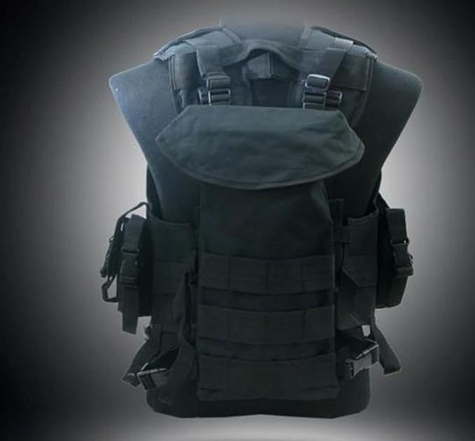 US MILITARY Modular Navy Seal Tactical Vest BLACK Amazon.co.uk Sports