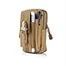 ZY Universal Outdoor Tactical Holster Military Molle Hip Waist Belt Bag Wallet Pouch Purse Phone Case with Zipper for iPhone 7 6s Plus 5S Samsung Galaxy S7 S6 LG HTC and More (Khaki)