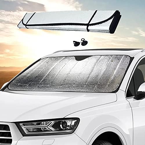سعر Walbox Car Windshield, Car Sun Shade Indoor Foldable with Elastics