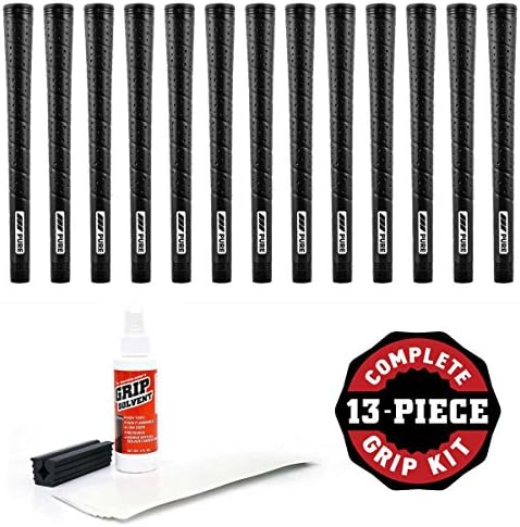 PURE Grips P2 Grip Kit with Tape, Solvent and Vise Clamp (13-Piece), Black