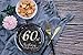 60th birthday decorations party supplies set,60th birthday gifts for women or men, 50 piece paper plates,9 x 9 Inches. (60)