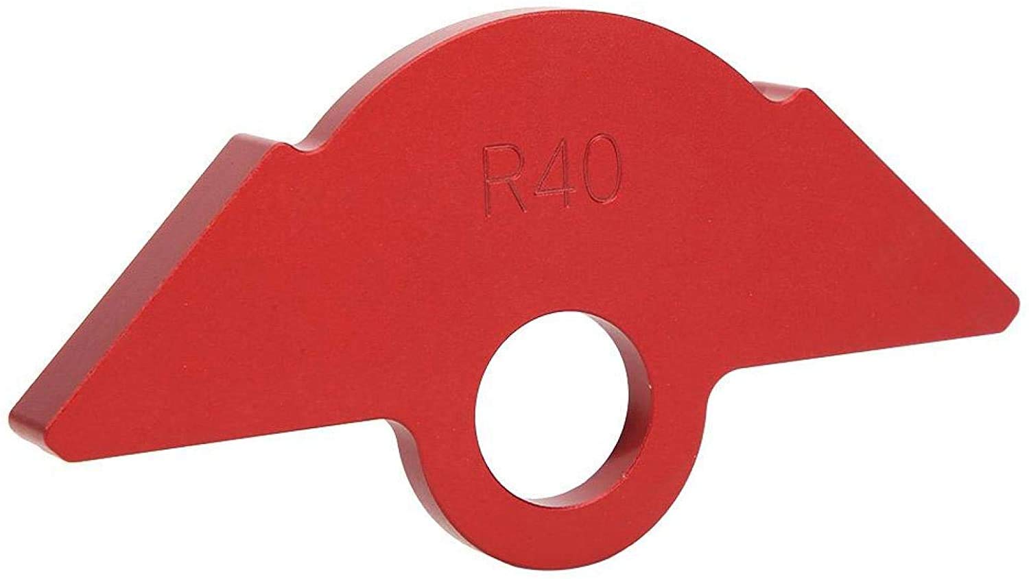 Sturdy Aluminum Alloy Rust Resistant Round Corner Template, Corrosion Resistant Woodworking Tool for Woodworking Routing Trimming(Triangle arc Template R40)