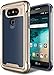 LG G5 Case, E LV LG G5 - Hybrid [Scratch/Dust Proof] Armor Defender Slim Shock-Absorption Bumper Case for LG G5 - [DARK BLUE/GOLD]