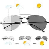 MIRYEA Photochromic Progressive Multifocus Reading Sunglasses Transition UV400 Sun Readers Blue Light Blocking Glasses