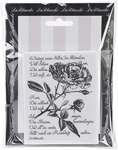 LaBlanche Silicone Stamp 3 x 4-inch-Written Rose