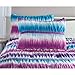 zone 3 Piece Teen Girls Reversible Tie Dye Ombre Ruched Full/Queen Comforter Set, Purple and Blue