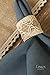 Lings moment Handmade Burlap Napkin Rings Set of 6 for Rustic Vintage Theme Wedding Party Holiday Dinner Kitchen Table Accessories