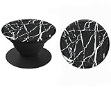 Multi-Function Holder Expanding Stand Grip Pop Socket Mount For Smartphones (Galaxy S7, S7 Edge, iPhone SE / 6 / 6+ /6S / 7 /7+) and tablet devices (Amazon Fire, iPad / IPad Mini) (Black Marble)