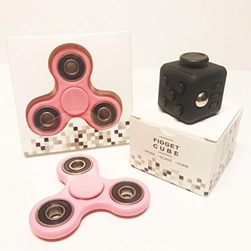 ZILA COMPANY - PRIME FIDGET SPINNERS + FIGIT CUBES SETS in Multi Colors, Metallic, Camo, Abstract, with High Speed Bearings, Acrylic, ADHD, OCD, EDC, for Anti-Anxiety, Stress, Relaxation, Desk Toys