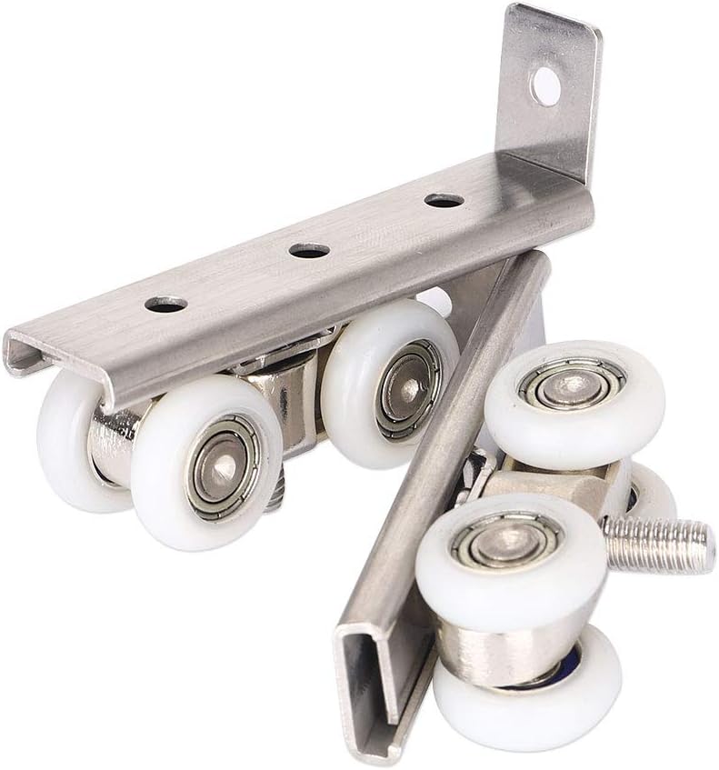 2Pcs Shower Door Fixing Pulleys,Sliding Door Roller Pulley Hanging