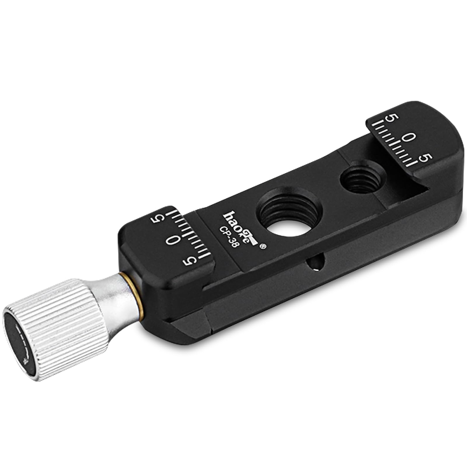 Haoge CP-38 Quick Release Clamp for Arca-Type Standard with 1/4” Thread 3/8” Locating Hole NATO Rail (ARRI-Style Mount)
