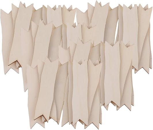 Amazon Dailymall 50個の木の切り抜きの矢印の形木製の装飾scrapbookingの工芸品 デコレーション 通販