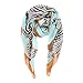 Scarf for Women Lightweight Fashion Spring Winter Orange Turquoise Aqua Horse Zebra Scarves Shawl Wraps by Melifluos (SS27)