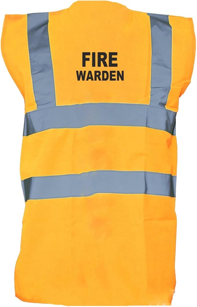 Fire Warden, Children's HiVis Vest Waistcoat Amazon.co.uk Clothing