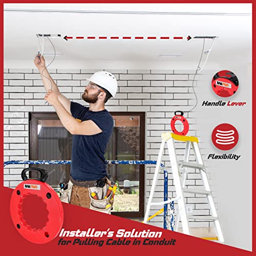 Fish Tape Wire Puller 100ft Easy To Use Cable Puller Tool With Double