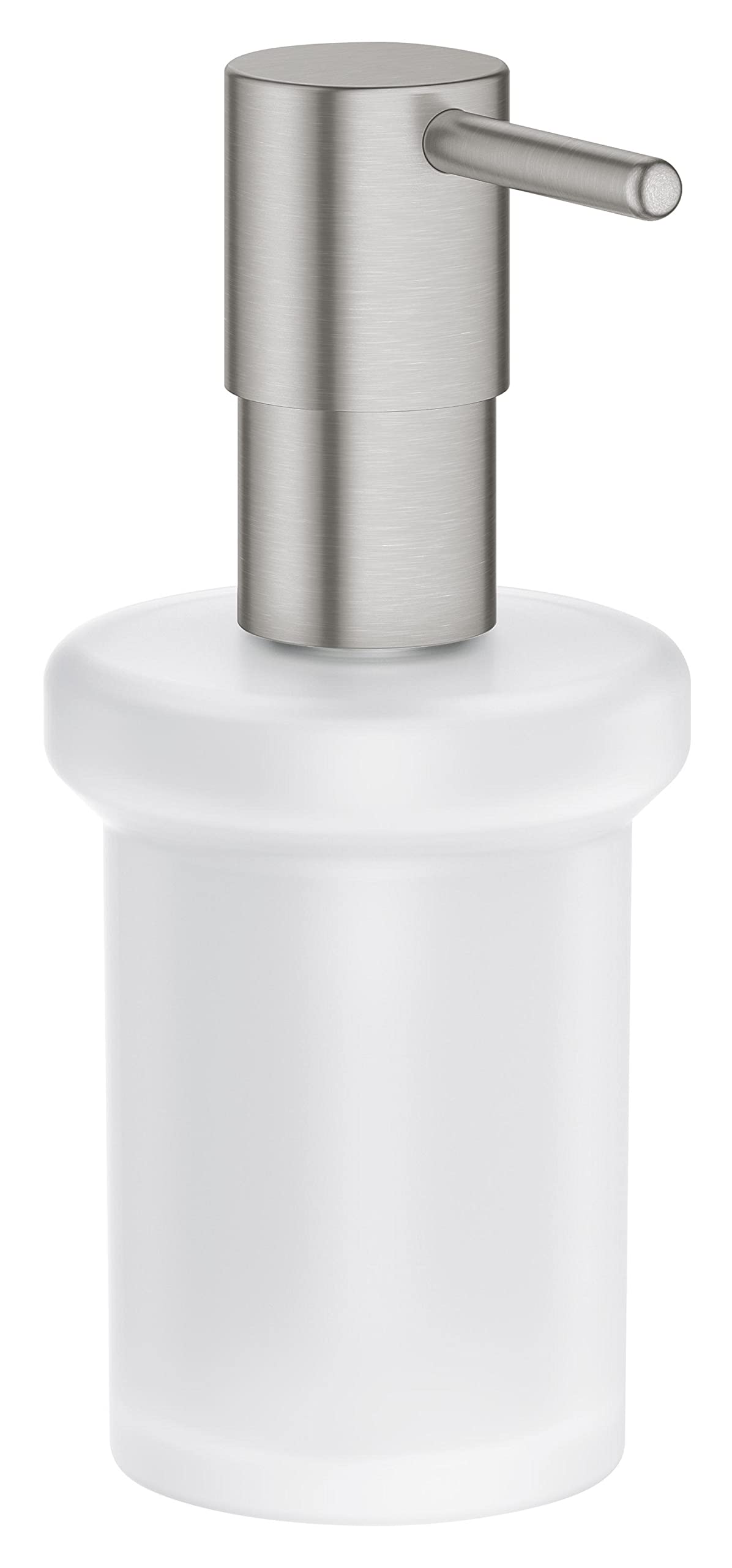GROHE Start Spare Soap Dispenser in for GROHE Start and GROHE Start Cube QuickFix Soap Dispenser Holders. Glass and Metal, Filling Quantity 160 ml, Size 157 x 92 mm, Stainless Steel Look, 41188DC0