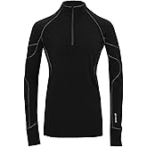 Hot Chillys Women's Micro-Elite XT Zip-T Heavyweight Active Fit Base Layer