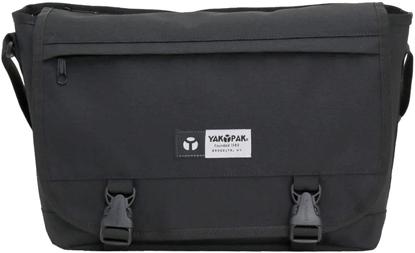 Amazon ヤックパック Yakpak メッセンジャーバッグ フラップショルダーバッグ メンズ レディース Flap Shoulderbag 15l ブラック Yakpak ヤックパック ショルダーバッグ