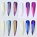 Aurora Mermaid Nail Glitter 4 Boxes Unicorn Neon Chrome Nail Powder Chameleon Pearl Nail Pigment TintTower