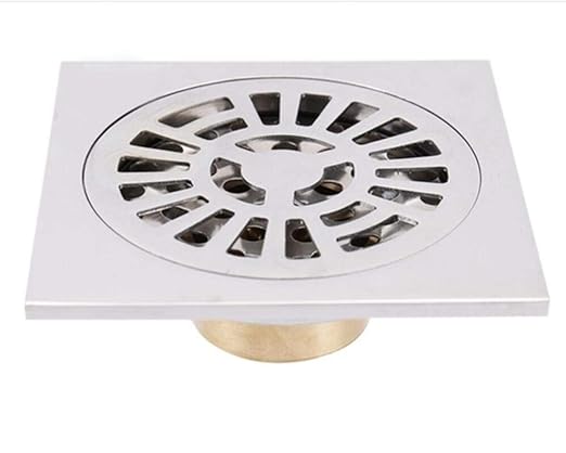 XINGSHANG Desagüe Ducha 10 Cm Recubrimiento Lavadora Cuadrada De ...