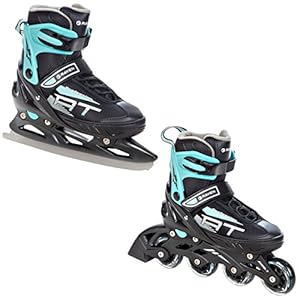 2in1 Schlittschuhe Inline Skates Inliner Raven Profession