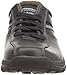 Skechers Mens Braver Alfano Smooth Leather Casual Oxford Shoes Black Black Mesh UK 8 (EU 42, US 9)