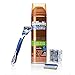 Gillette Fusion Bundle with 1 Fusion Razor + 4 Fusion Razor Blades Refills + 1 Fusion Sensitive Shave Gel, Mens Razors/Blades