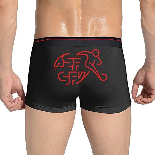 Men's Fashion Elastic Euro 2016 Swiss Confederation SFV Logo Boxers Brief Underwear