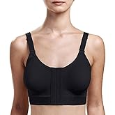 MARENA Medium Coverage Bra – Post-Surgical Compression Garment with Full Adjustability Black