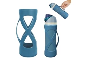 BKBY Silicone Boot with Handle Compatible with Owala 24 oz, Full Protective Anti Scratch & Reduce Dent Sleeve Cover, All-Round Wrap Protector Compatible with FreeSip Water Bottles