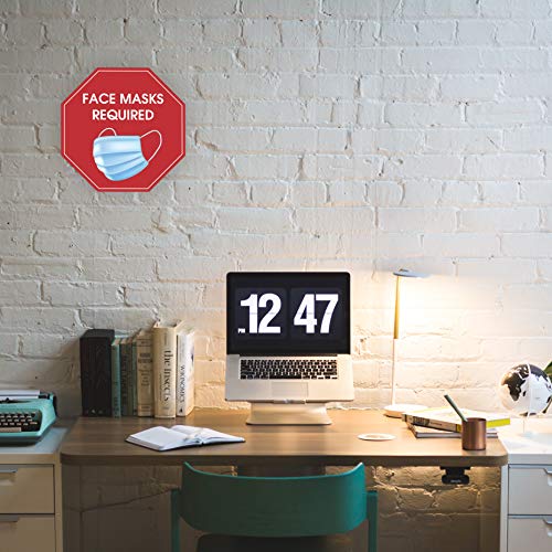 Acessorz Wear Mask Sign Decal Sticker Face Masks Required Attention