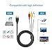 Kawany HDMI to RCA Cable, HDMI to RCA Converter Adapter Best Buy Audio Extractor Jacks Cord