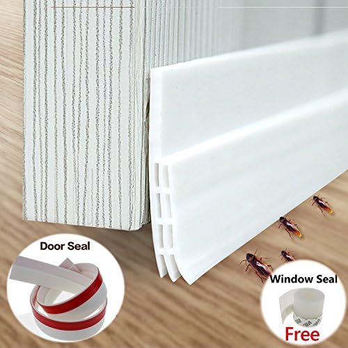 LOWELLTEK Door Seal,Door &amp; Window Seal for Cracks &amp; Gaps,Door Sweep Weather Strippig Door Draft Stopper(1M Door seal &amp; 1M Window Seal)
