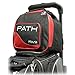 Pyramid Path Plus One Spare Tote Bowling Bag (Black/Lime Green)