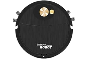 symoid Sweeping Robot for Household New Kids Smart Robot Toy Vacuum Cleaner Auto Floor Cleaning Toy Play with Children and Pet, Robot Vacuum and Mop Combo (Black)