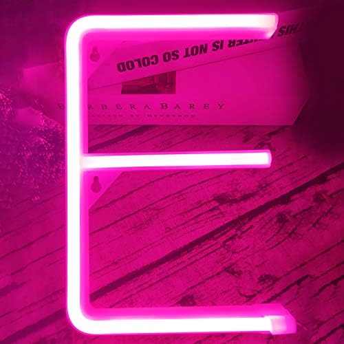 Pink LED Neon Letters Light Up Alphabet Sign Marquee Letter Decor Night Lights for Birthday Party,Anniversary,Bar,Christmas,Gifts,Wedding Party(Pink Letters)