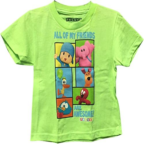 Pokoyo All Of My Friends Are Awesome Toddler's T-Shirt Green 3T
