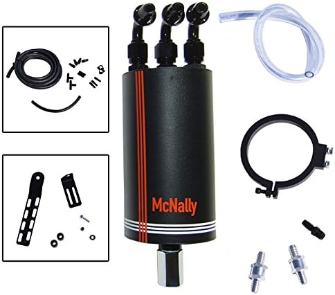 Ford 2011-2014 Focus Oil Catch Can Kit With Clean Side Solution | Works Full Time When You Need It Most, Unlike 99% Of The Oil Catch Cans On The Market Which Only Function At Idle. (32 oz.)