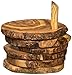 Naturally Med Olive Wood Rustic Coaster Set