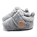 Beeliss Baby Boots Plush Warm Shoes (6-12 Months, Grey)